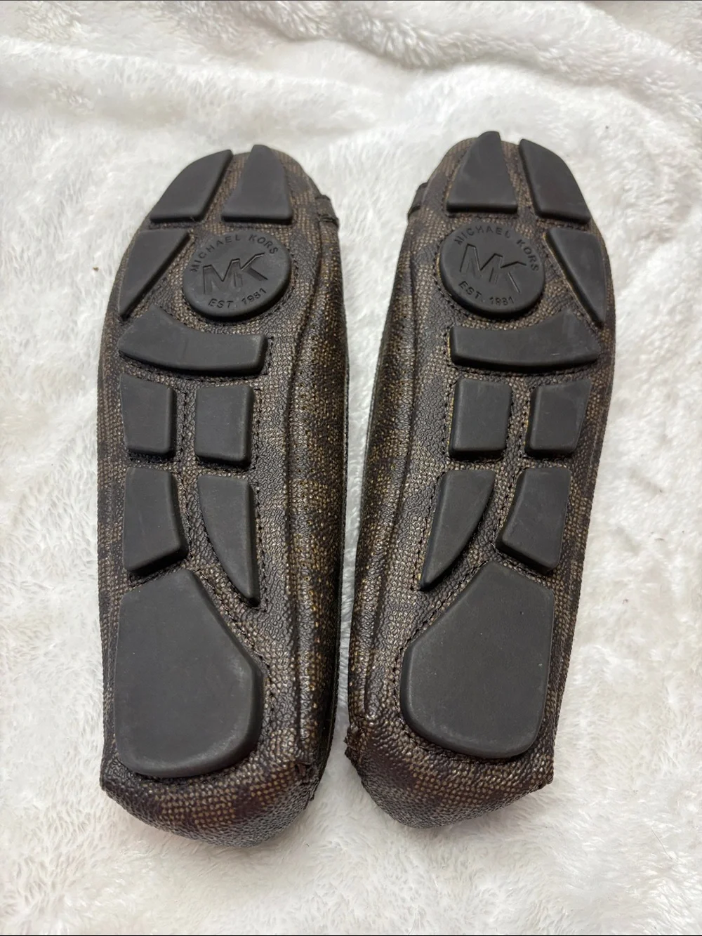 Michael Kors Leather Logo Ballet Flats